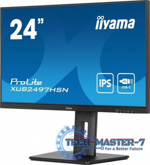 Monitor 24 cale XUB2497HSN-B2 IPS, USB-C Dock, HDMI, DP, 300cd, Pivot, HAS /5y/ Monitor 24 cale XUB2497HSN-B2 IPS, USB-C Dock, HDMI, DP, 300cd, Pivot, HAS /5y/