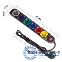 Listwa zasilająca 1,5m 250VAC/10A MCE509 B 2500 Q, IP20, 6 gniazd, prąd znamionowy 10A, czarny Listwa zasilająca 1,5m 250VAC/10A MCE509 B 2500 Q, IP20, 6 gniazd, prąd znamionowy 10A, czarny