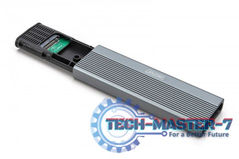 Obudowa USB 3.1 Typ C na dysk SSD M.2 NVMe 10 Gbps + SATA 6 Gbps aluminiowa, beznarzędziowa Obudowa USB 3.1 Typ C na dysk SSD M.2 NVMe 10 Gbps + SATA 6 Gbps aluminiowa, beznarzędziowa