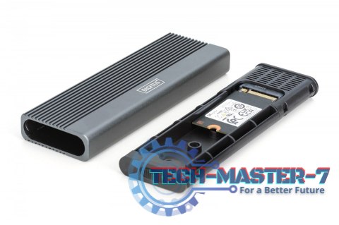 Obudowa USB 3.1 Typ C na dysk SSD M.2 NVMe 10 Gbps + SATA 6 Gbps aluminiowa, beznarzędziowa Obudowa USB 3.1 Typ C na dysk SSD M.2 NVMe 10 Gbps + SATA 6 Gbps aluminiowa, beznarzędziowa