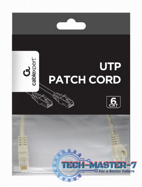 Patch cord kat.6 miedź UTP 5m szary Patch cord kat.6 miedź UTP 5m szary