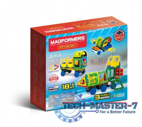 Klocki magnetyczne City Go Set 25 elementów Klocki magnetyczne City Go Set 25 elementów