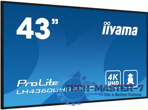 Monitor 43 LH4360UHS-B2A 24/7, 500cd, 4K, VA, Wifi, 6.5ms, 3xHDMI, 2xUSBR, J45, RS-232C Monitor 43 LH4360UHS-B2A 24/7, 500cd, 4K, VA, Wifi, 6.5ms, 3xHDMI, 2xUSBR, J45, RS-232C