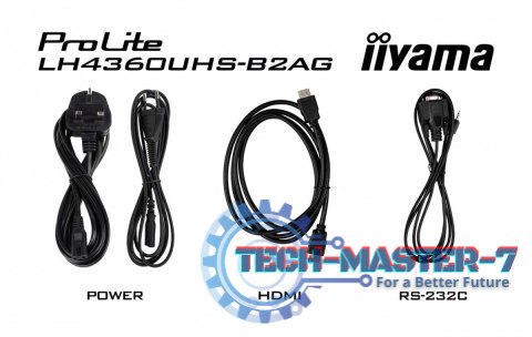 Monitor 43 LH4360UHS-B2A 24/7, 500cd, 4K, VA, Wifi, 6.5ms, 3xHDMI, 2xUSBR, J45, RS-232C Monitor 43 LH4360UHS-B2A 24/7, 500cd, 4K, VA, Wifi, 6.5ms, 3xHDMI, 2xUSBR, J45, RS-232C