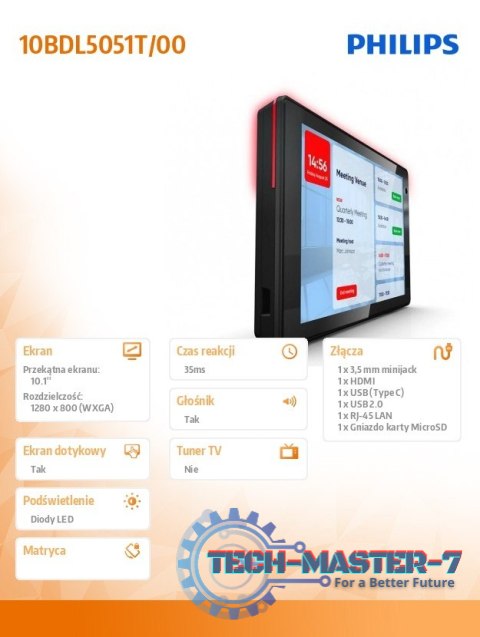 Monitor wielodotykowy 10BDL5051T 10 cali Monitor wielodotykowy 10BDL5051T 10 cali