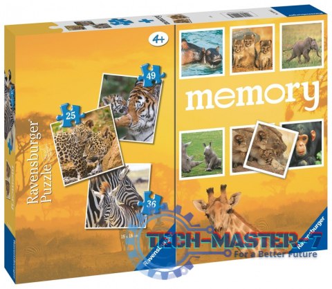 Puzzle 3w1 Dzikie zwierzęta gra memory Puzzle 3w1 Dzikie zwierzęta gra memory