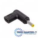 Adapter AK-ND-C04 4.0 X 1.7MM Wtyczka do zasilacza uniwersalnego USB-C / 4.0 X 1.7MM