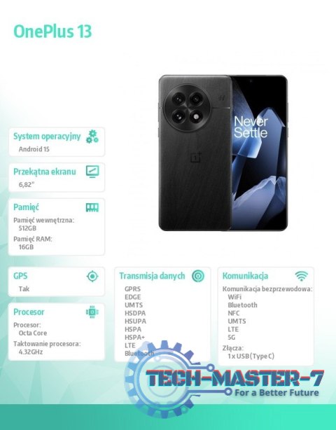 Smartfon 13 5G 16/512 GB CPH2653 czarny Smartfon 13 5G 16/512 GB CPH2653 czarny