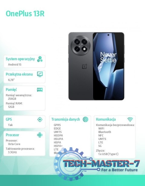 Smartfon 13R 5G 12/256GB CPH2645 czarny Smartfon 13R 5G 12/256GB CPH2645 czarny