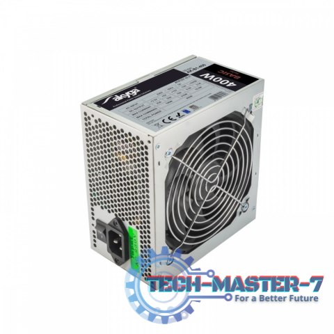 Zasilacz ATX 400W AK-B1-400 P4 3x SATA 2x Molex PPFC FAN 12CM Zasilacz ATX 400W AK-B1-400 P4 3x SATA 2x Molex PPFC FAN 12CM