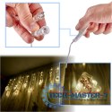 Kurtyna LED na okno girlanda świąteczna choinkowa 3 m 125 LED