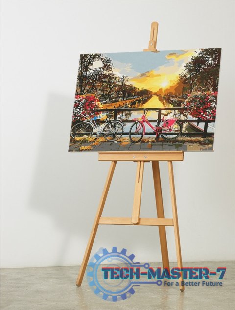 Malowanie po numerach obraz 50x40cm rowery Malowanie po numerach obraz 50x40cm rowery