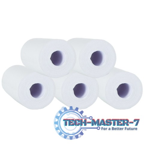 Rolki papier wkład termiczny do mini drukarki 57mm x 4,5m 5 sztuk Rolki papier wkład termiczny do mini drukarki 57mm x 4,5m 5 sztuk
