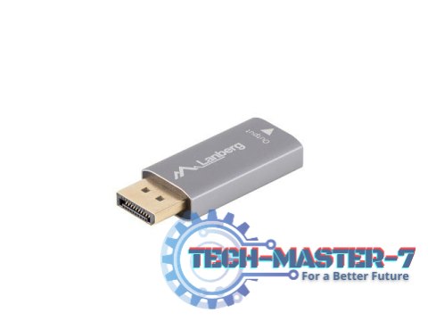 Adapter Displayport(M)- HDMI(F)4K srebrny Adapter Displayport(M)- HDMI(F)4K srebrny