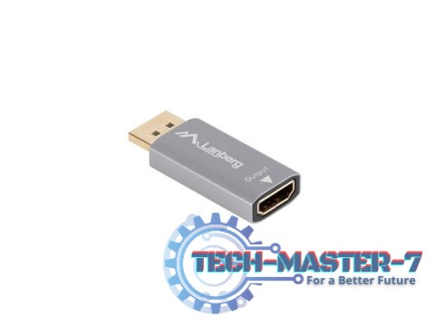 Adapter Displayport(M)- HDMI(F)4K srebrny Adapter Displayport(M)- HDMI(F)4K srebrny