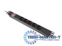 Listwa zasilająca rack PDU 19 cali 1U 16A 5x230V 2m czarna Listwa zasilająca rack PDU 19 cali 1U 16A 5x230V 2m czarna