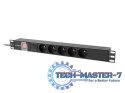 Listwa zasilająca rack PDU 19 cali 1U 16A 5x230V 2m czarna Listwa zasilająca rack PDU 19 cali 1U 16A 5x230V 2m czarna