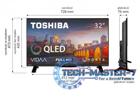 Telewizor LED 32 cale 32QV2F63DG Telewizor LED 32 cale 32QV2F63DG