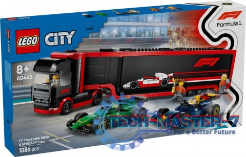 Klocki City 60445 F1 Ciężarówka z bolidami RB20 i AMR24 F1 Klocki City 60445 F1 Ciężarówka z bolidami RB20 i AMR24 F1