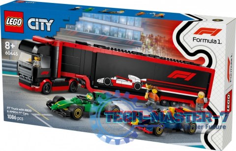Klocki City 60445 F1 Ciężarówka z bolidami RB20 i AMR24 F1 Klocki City 60445 F1 Ciężarówka z bolidami RB20 i AMR24 F1
