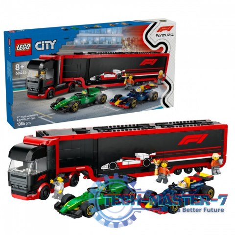 Klocki City 60445 F1 Ciężarówka z bolidami RB20 i AMR24 F1 Klocki City 60445 F1 Ciężarówka z bolidami RB20 i AMR24 F1