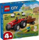 Klocki City 60461 Czerwony traktor z przyczepą i owcą Klocki City 60461 Czerwony traktor z przyczepą i owcą