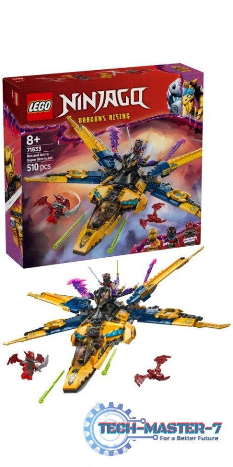 Klocki Ninjago 71833 Ras i burzowy superodrzutowiec Arina Klocki Ninjago 71833 Ras i burzowy superodrzutowiec Arina