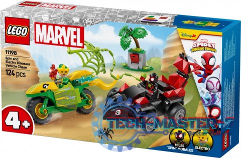 Klocki SPIDEY 11198 Pościg Spina za Electro w dinopojeździe Klocki SPIDEY 11198 Pościg Spina za Electro w dinopojeździe