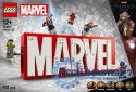 Klocki Super Heroes 76313 Logo MARVEL z minifigurkami