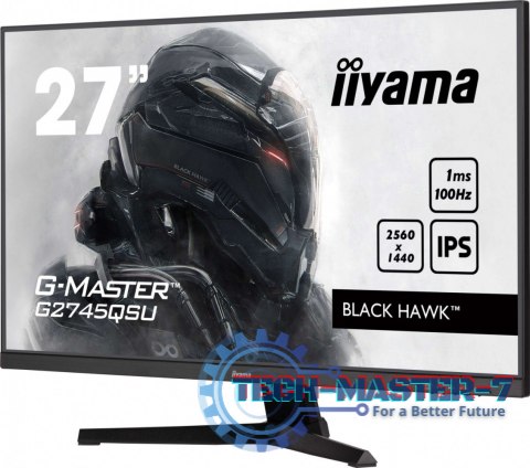 Monitor 27 cali G2745QSU-B2,IPS,QHD,100Hz,1ms,2xUSB,300cd Monitor 27 cali G2745QSU-B2,IPS,QHD,100Hz,1ms,2xUSB,300cd
