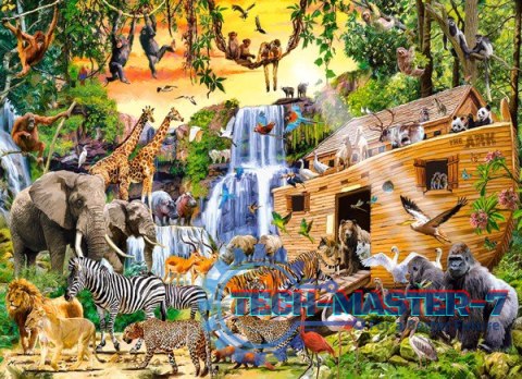 Puzzle 300 elementów Dzikie zwierzęta Arka Puzzle 300 elementów Dzikie zwierzęta Arka