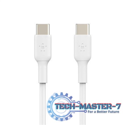 Kabel Booster Charge USB-C/USB-C PVC 2m, biały Kabel Booster Charge USB-C/USB-C PVC 2m, biały