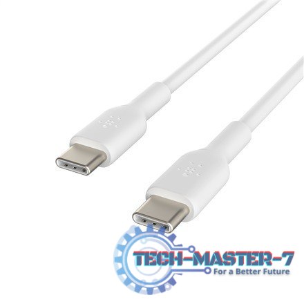 Kabel Booster Charge USB-C/USB-C PVC 2m, biały Kabel Booster Charge USB-C/USB-C PVC 2m, biały