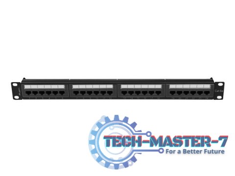 Patchpanel 24 port 1U KAT6A PPUA-1024-B Czarny Patchpanel 24 port 1U KAT6A PPUA-1024-B Czarny