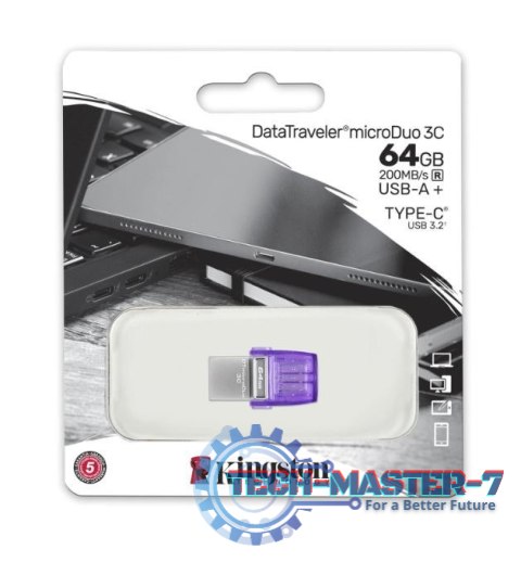 Pendrive Data Traveler MicroDuo 3C G3 64GB USB-A/USB-C Pendrive Data Traveler MicroDuo 3C G3 64GB USB-A/USB-C