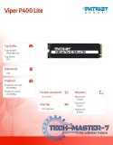 Dysk SSD 1TB Viper P400 Lite 3500/2700MB/s PCIe M.2 Gen 4x4 NVMe1.4 Dysk SSD 1TB Viper P400 Lite 3500/2700MB/s PCIe M.2 Gen 4x4 NVMe1.4