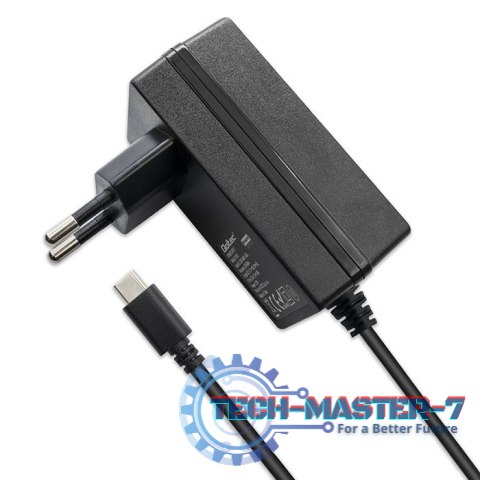 Ładowarka Super FAST PD for Raspberry PI 5 | USB-C | 27W | 5-12V | 1.8-5A | Czarna Ładowarka Super FAST PD for Raspberry PI 5 | USB-C | 27W | 5-12V | 1.8-5A | Czarna