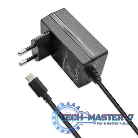 Ładowarka Super FAST PD for Raspberry PI 5 | USB-C | 27W | 5-12V | 1.8-5A | Czarna Ładowarka Super FAST PD for Raspberry PI 5 | USB-C | 27W | 5-12V | 1.8-5A | Czarna