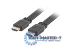 Kabel HDMI-HDMI v2.0 1.8m czarny płaski 4K 60Hz, pełna miedź Kabel HDMI-HDMI v2.0 1.8m czarny płaski 4K 60Hz, pełna miedź