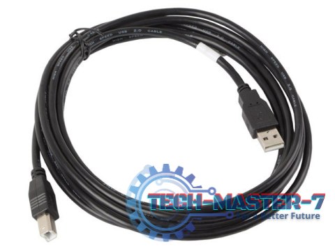 Kabel USB 2.0 AM-BM 1.8M czarny Kabel USB 2.0 AM-BM 1.8M czarny