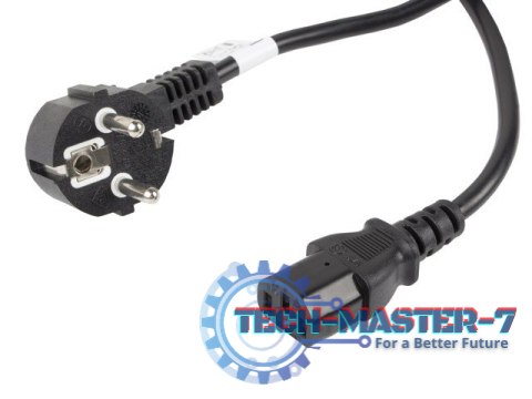 Kabel zasilający CEE 7/7 - IEC 320 C13 VDE 10M czarny Kabel zasilający CEE 7/7 - IEC 320 C13 VDE 10M czarny
