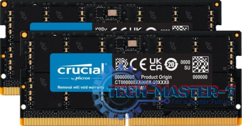 Pamięć CRUCIAL (SODIMM/DDR5/64 GB/4800MHz/40CL/DUAL) Pamięć CRUCIAL (SODIMM/DDR5/64 GB/4800MHz/40CL/DUAL)