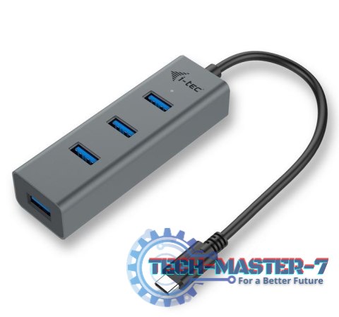 USB-C Metal 4-portowy HUB USB 3.0 4x USB 3.0 USB-C Metal 4-portowy HUB USB 3.0 4x USB 3.0