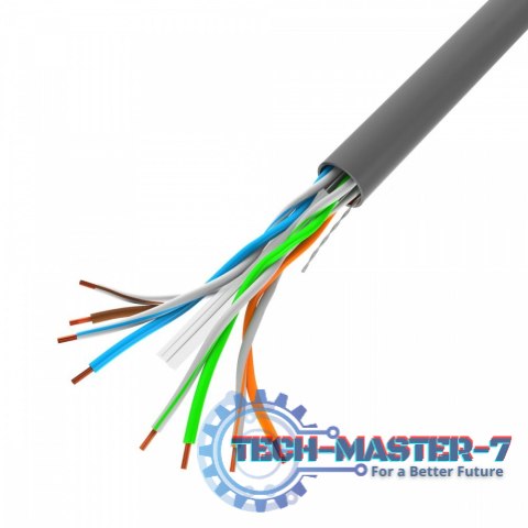 Kabel LAN UTP kat.6 100M drut CU szary CPR + fluke passed Kabel LAN UTP kat.6 100M drut CU szary CPR + fluke passed