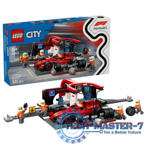 Klocki City 60443 F1 Pit stop i mechanicy z bolidem Ferrari Klocki City 60443 F1 Pit stop i mechanicy z bolidem Ferrari