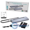 Stacja dokująca USB-C Metal Ergonomic 4K 3x Display Docking Station PD 100W + i-tec Universal Charger 100W (bundle)