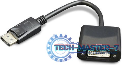 Adapter Displayport (M) - DVI (F) 29pin czarny Adapter Displayport (M) - DVI (F) 29pin czarny