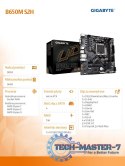Płyta główna B650M S2H AM5 2DDR5 HDMI/DP M2 m.ATX Płyta główna B650M S2H AM5 2DDR5 HDMI/DP M2 m.ATX