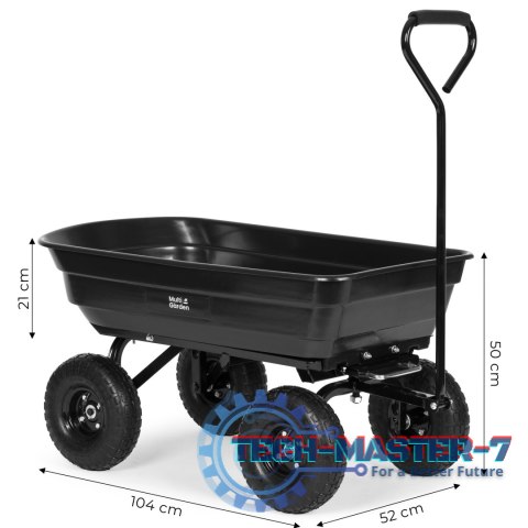 Wózek transportowy ogrodowy taczka wywrotka 75L 200 kg duże pompowane koła MultiGarden MULTI GARDEN Wózek transportowy ogrodowy taczka wywrotka 75L 200 kg duże pompowane koła MultiGarden MULTI GARDEN
