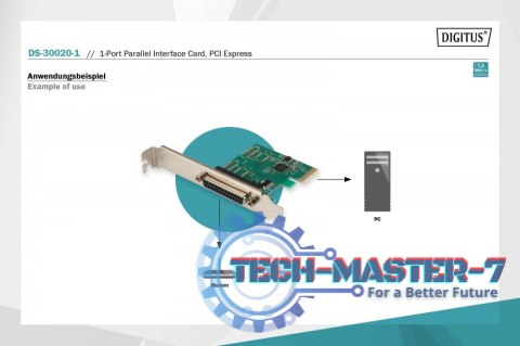 Karta rozszerzeń (Kontroler) LPT PCI Express, 1xDB25, Low Profile, Chipset: ASIX99100 Karta rozszerzeń (Kontroler) LPT PCI Express, 1xDB25, Low Profile, Chipset: ASIX99100